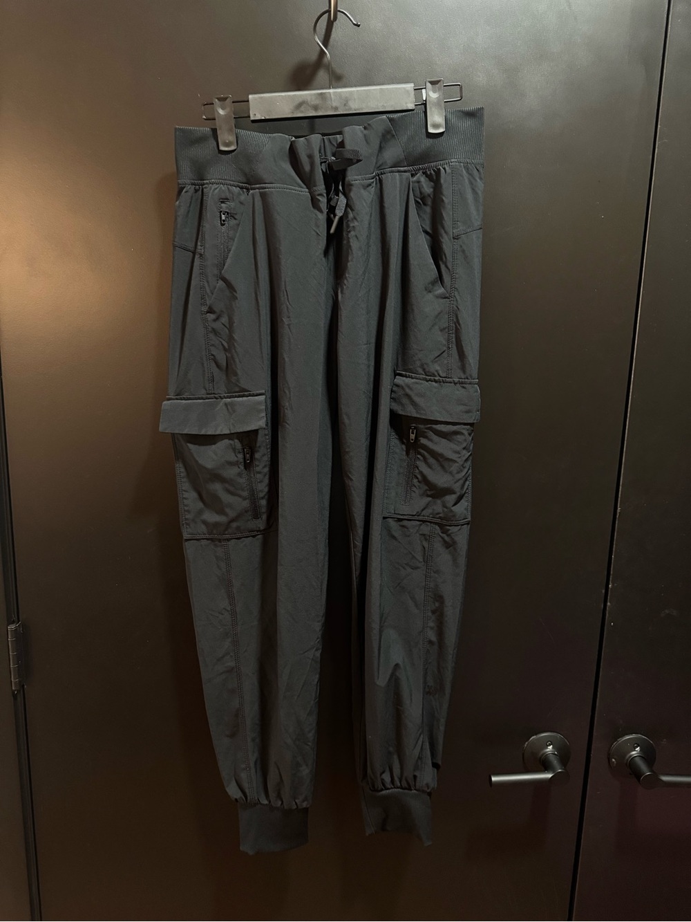 Women’s Black Cargo Jogger Pants - Comfortable Everyday Wear